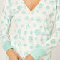 PJ Salvage "Snowflake Wishes" Pointelle Henley Top