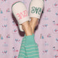 PJ Salvage "Peace & Pawlidays" Sherpa Slipper