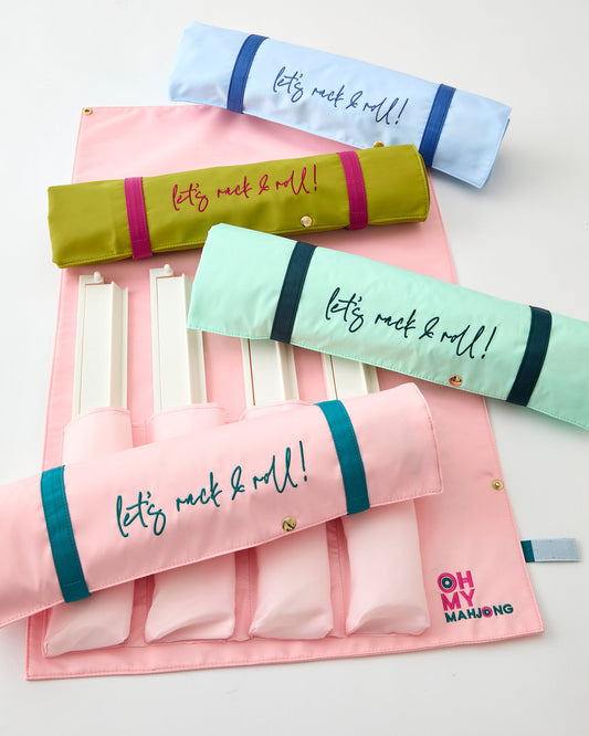 Oh My Mahjong Let's Rack & Roll Bag- Mint