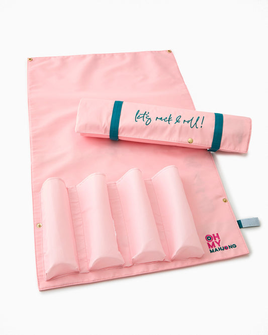 Oh My Mahjong Let's Rack & Roll Bag- Light Pink