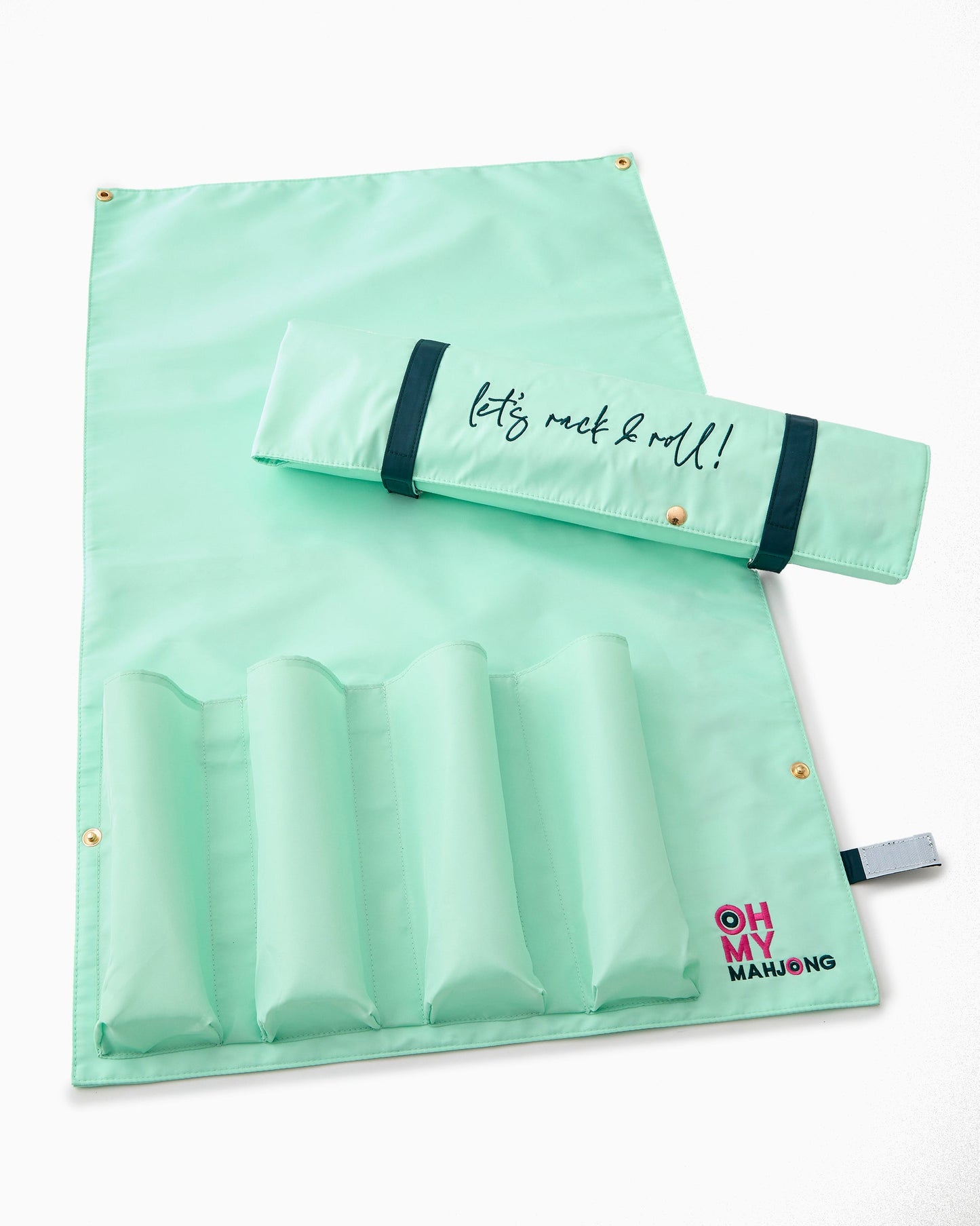 Oh My Mahjong Let's Rack & Roll Bag- Mint