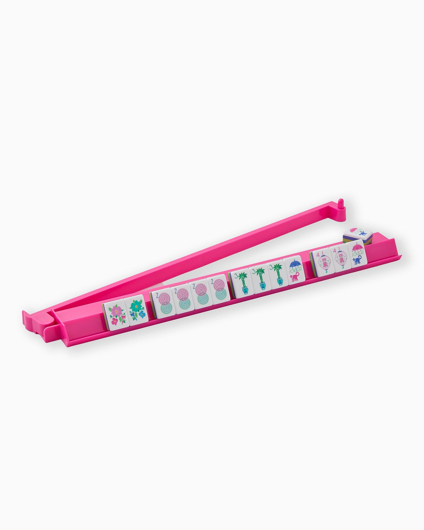 Oh My Mahjong Rack & Pushers Set-Hot Pink
