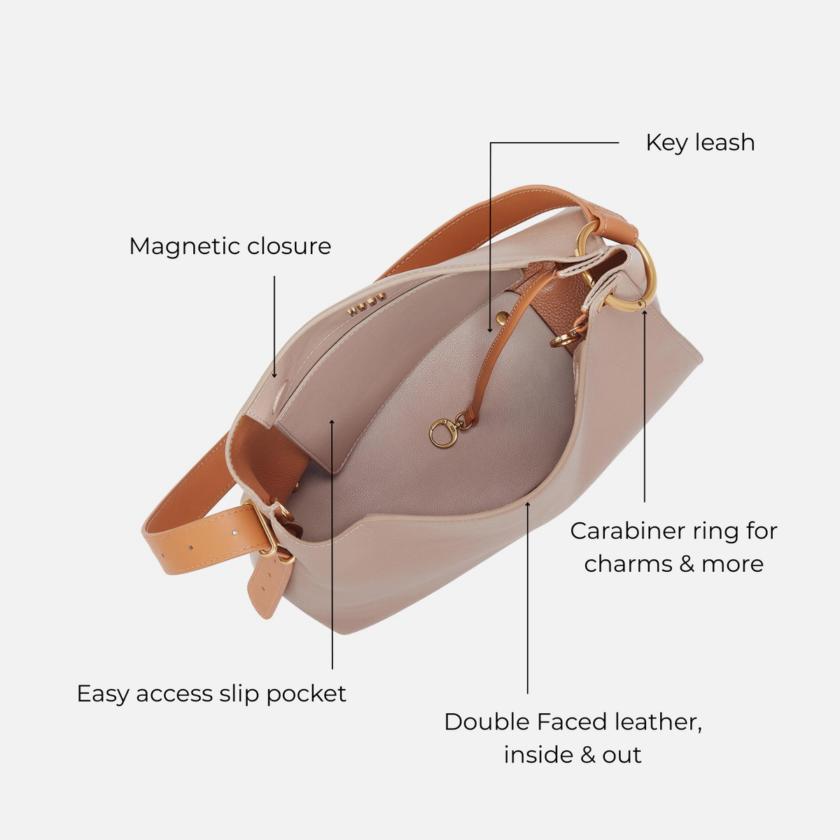 Hobo Bags "Rayna" Shoulderbag-Warm Adobe