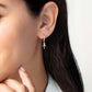 Rizen Calvary Cross Huggie Hoop Earring-Silver