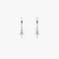 Rizen Calvary Cross Huggie Hoop Earring-Silver