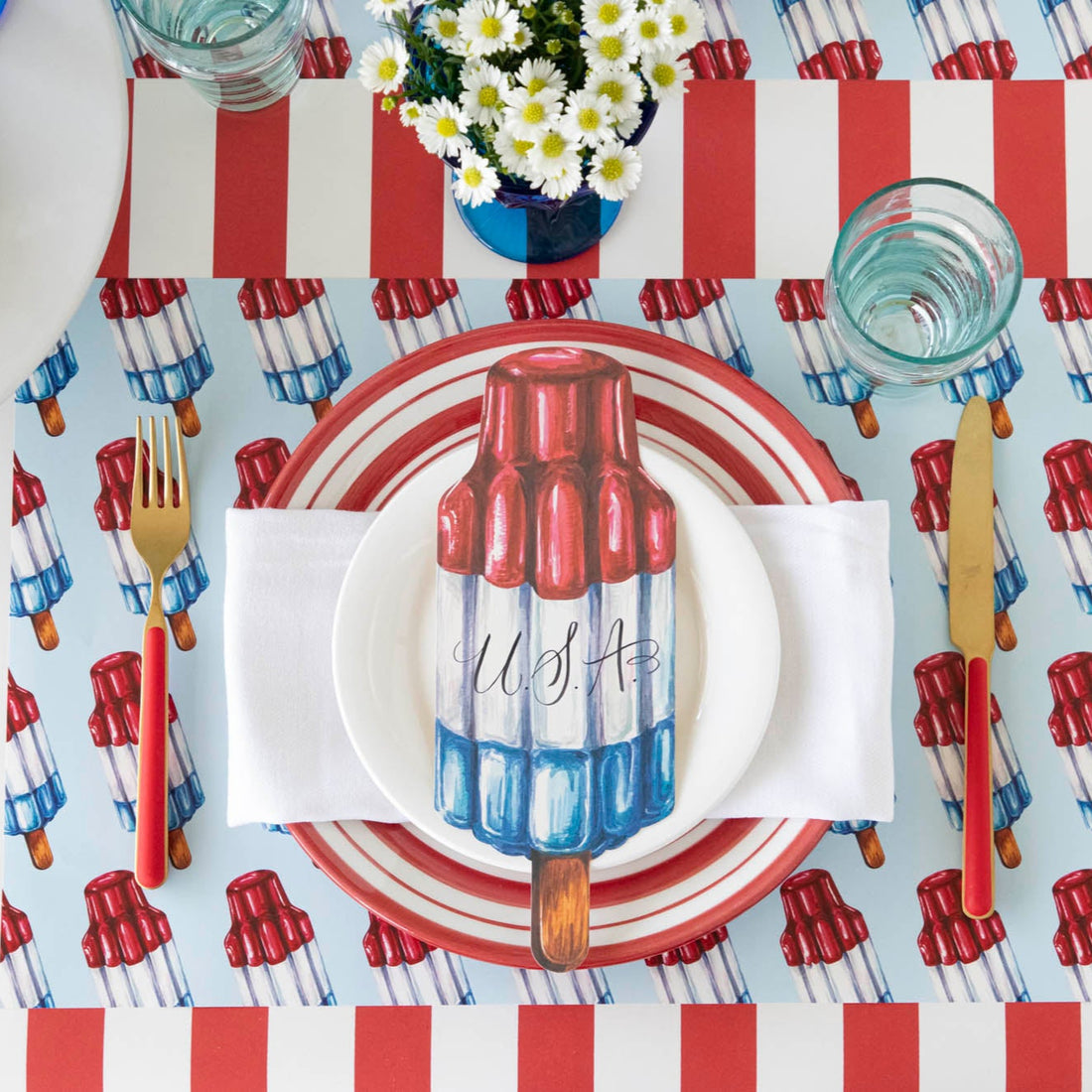 Hester & Cook "Red Classic Stripe" Runner