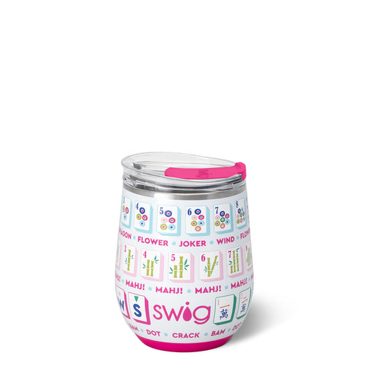 Swig 12oz Stemless Wine-Mahjong