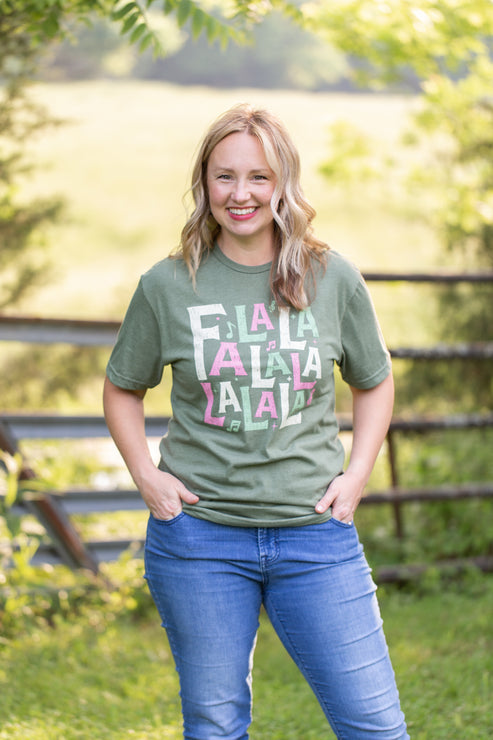 Southern Fried “Fa La La La” Shirt-Green