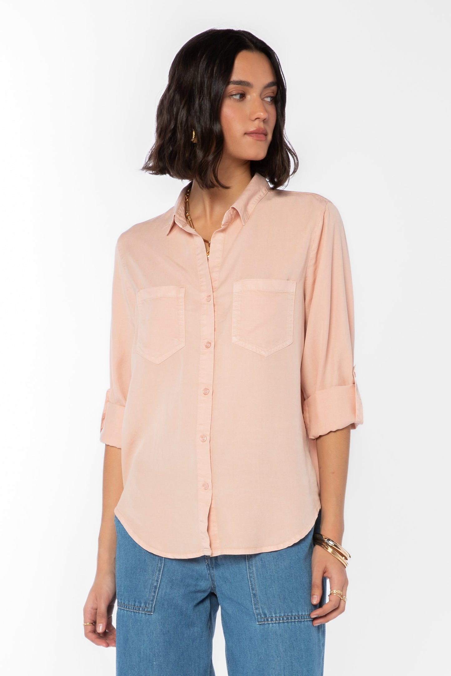 Velvet Heart "Sirena" Shirt-Coral Bud