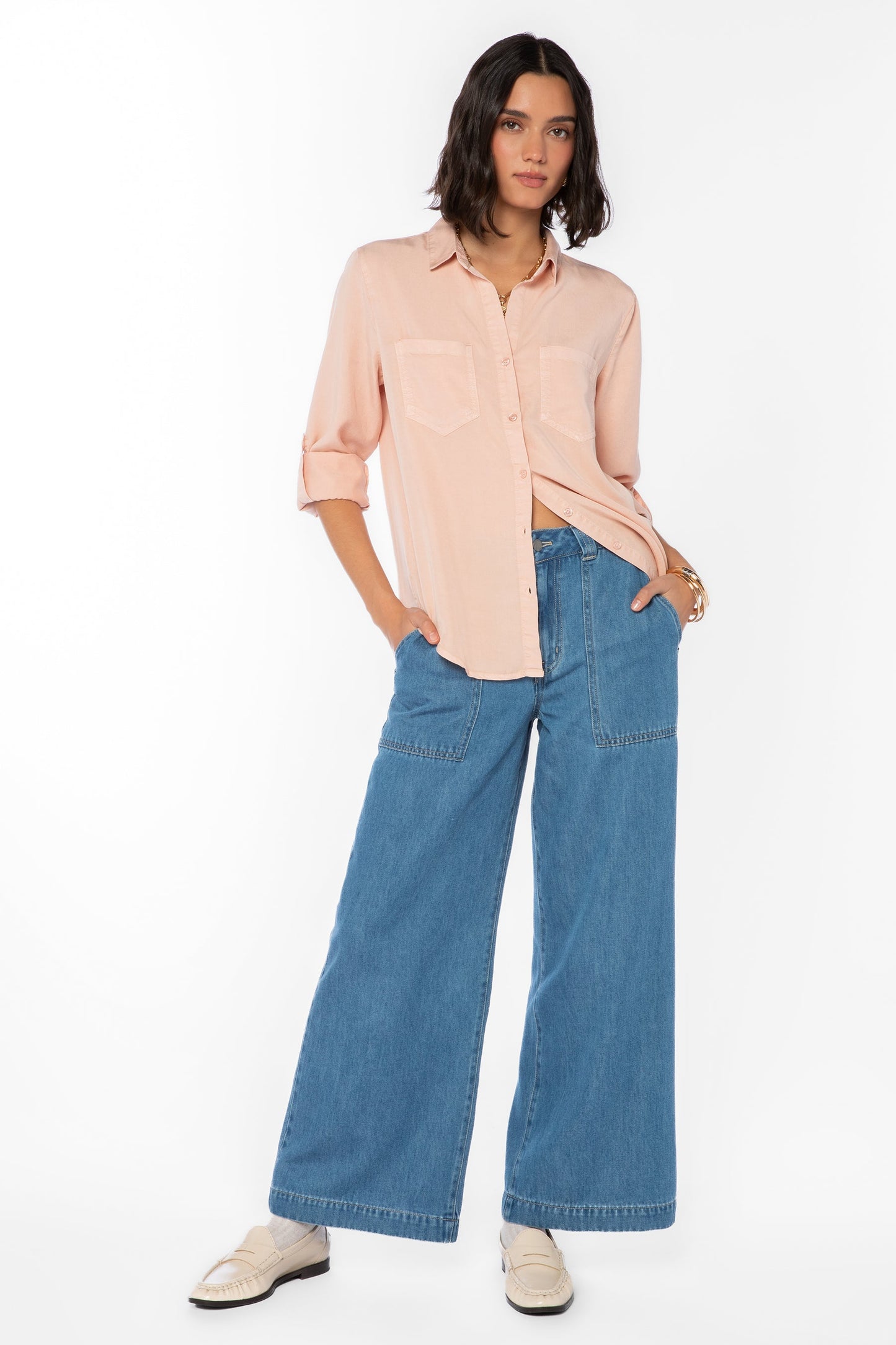 Velvet Heart "Sirena" Shirt-Coral Bud