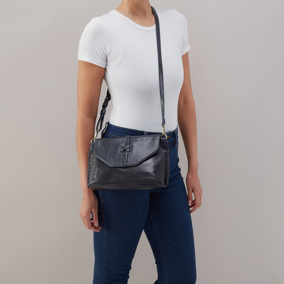 Hobo Bags “Expedition” Shoulder Crossbody-Navy Horizon
