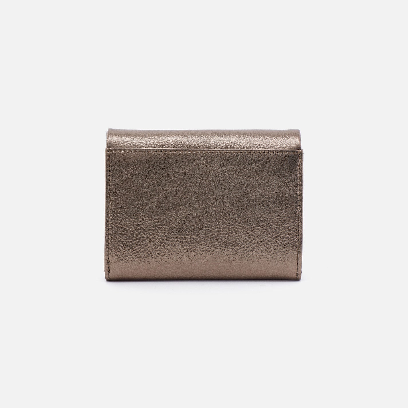 Hobo Bags “Lumen” Medium Bifold Wallet-Pewter