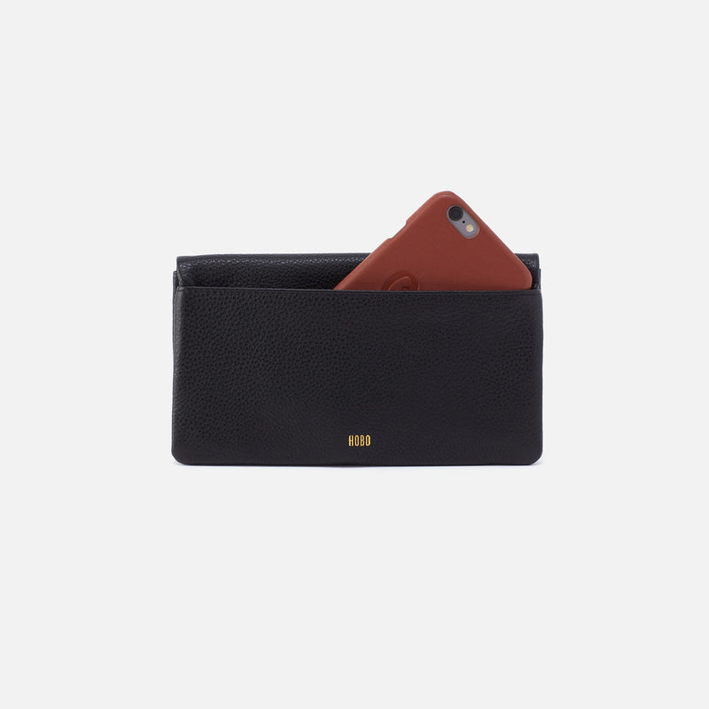 Hobo Bags “Lumen” Continental Wallet-Black