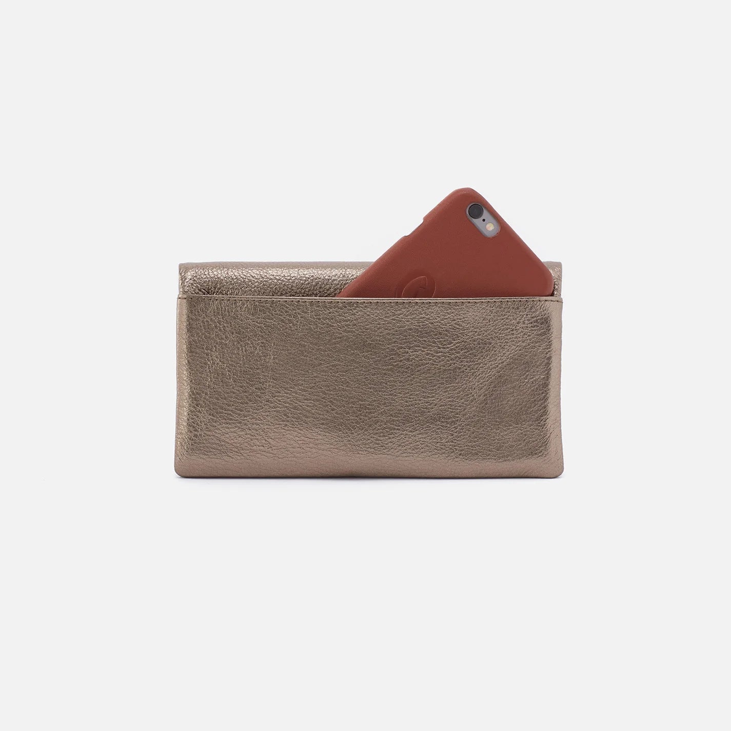 Hobo Bags “Lumen” Continental Wallet-Pewter