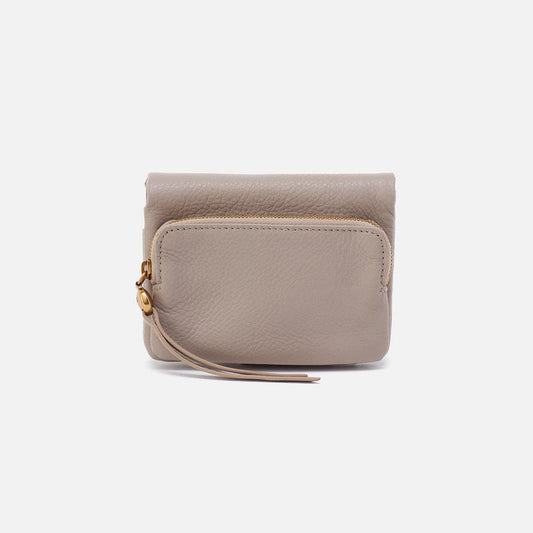 Hobo Bags "Fern" Medium Bifold Wallet-Taupe