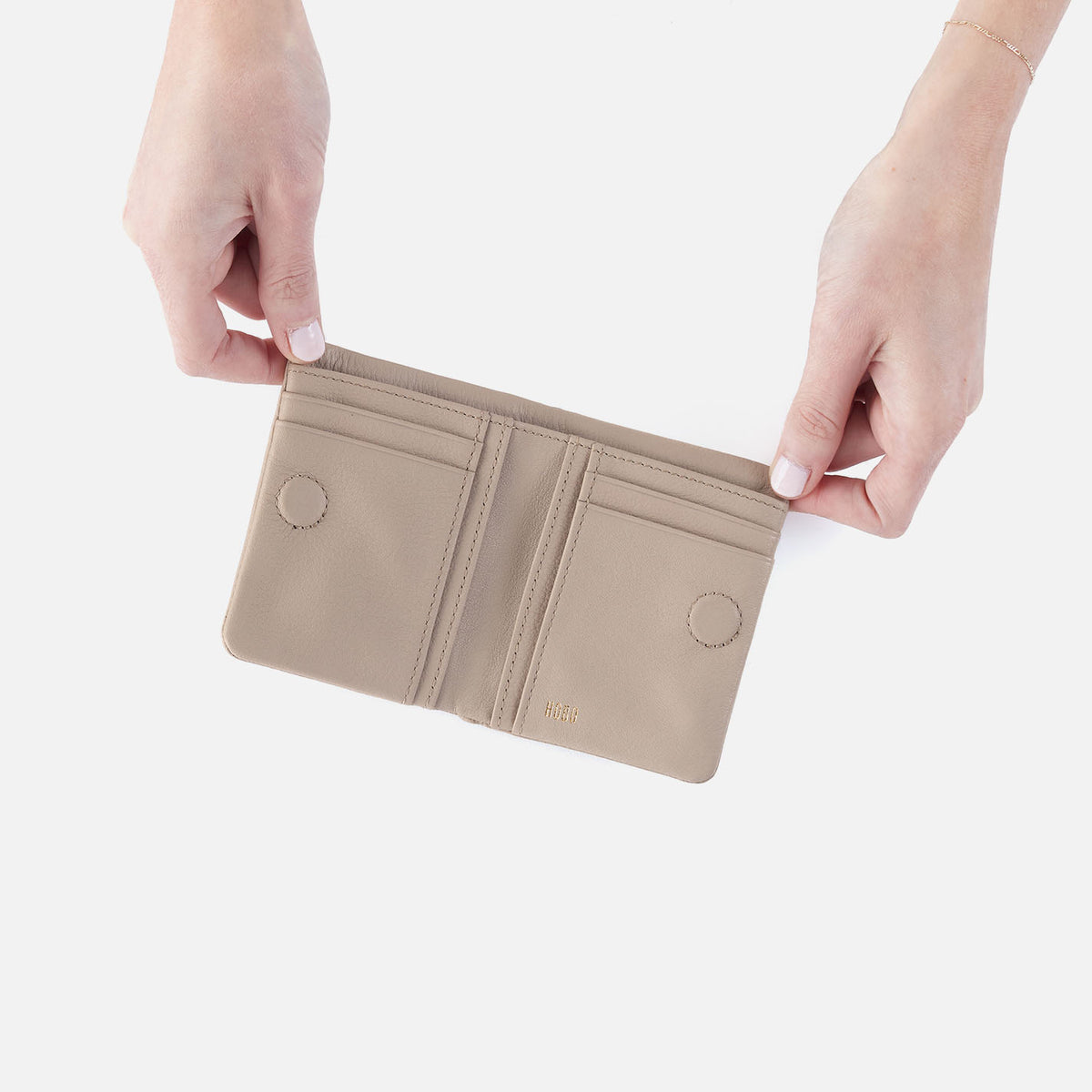 Hobo Bags “Lumen” Mini Wallet-Taupe