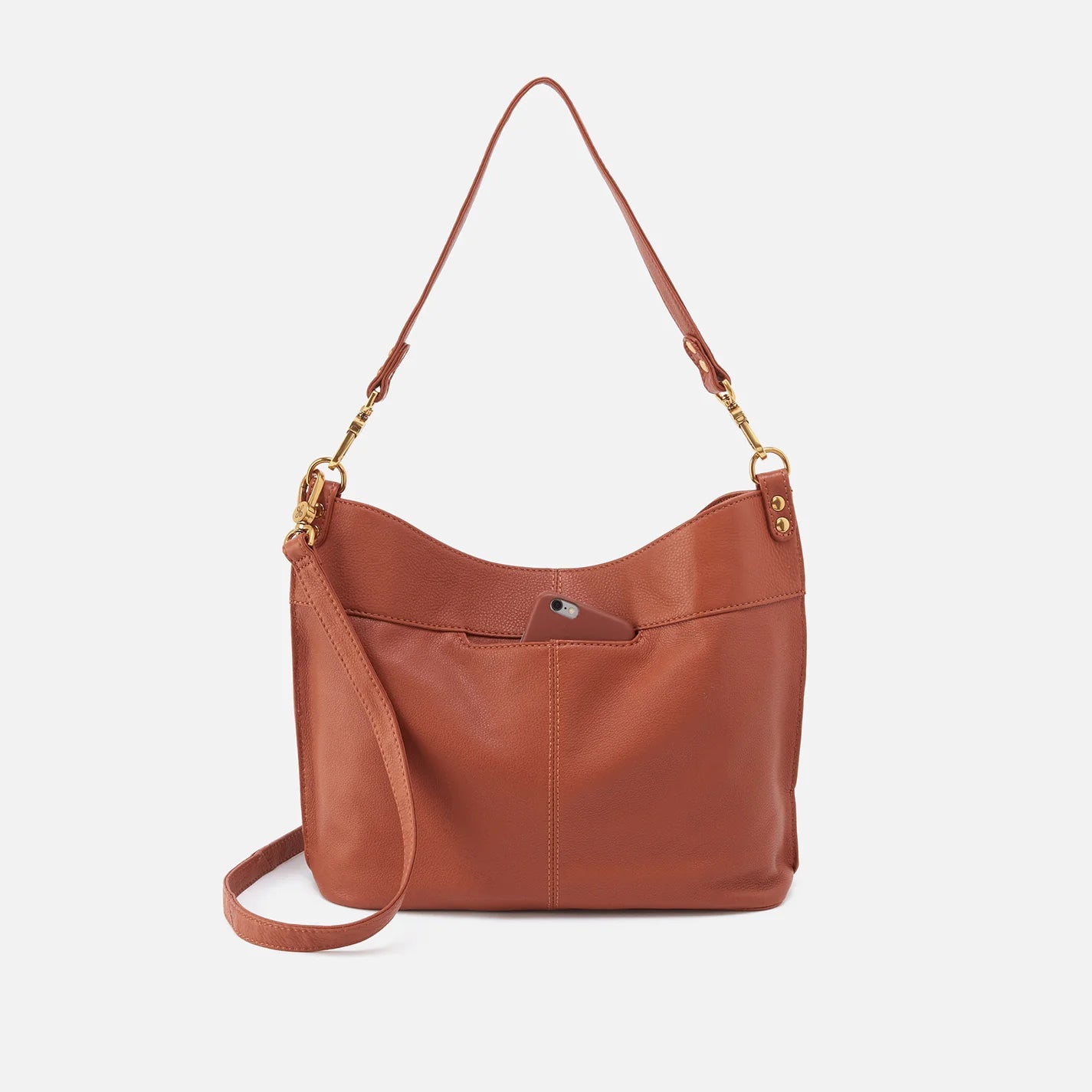 Hobo Bags "Pier" Shoulder Bag-Cognac