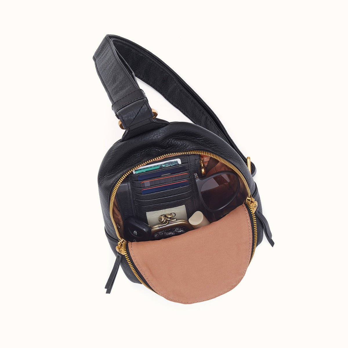 Hobo Bags "Fern" Small Sling -Black