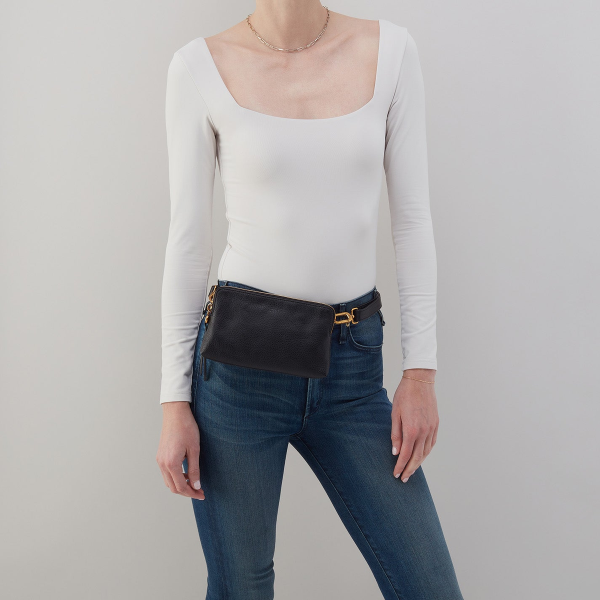 Hobo Bags “Fern” Slim Belt Bag - Black