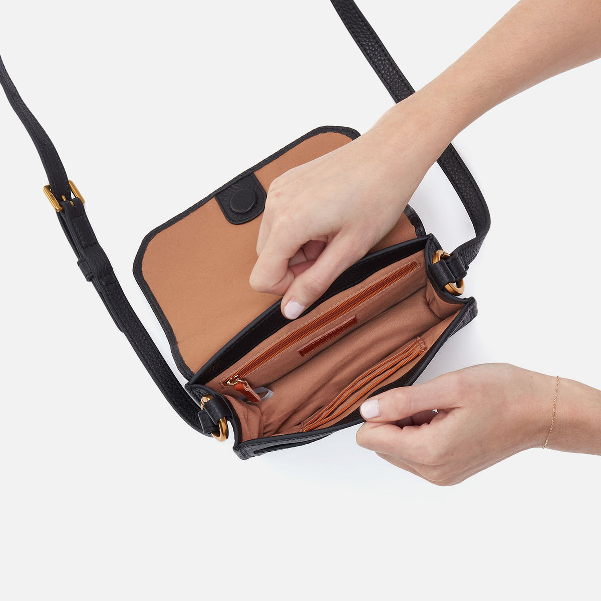 Hobo Bags "Eden" Small Crossbody-Black
