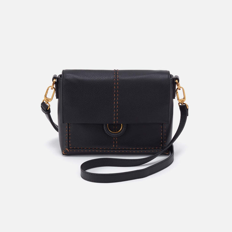 Hobo Bags “Austin” Flap Crossbody - Black