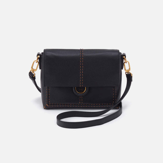 Hobo Bags “Austin” Flap Crossbody - Black
