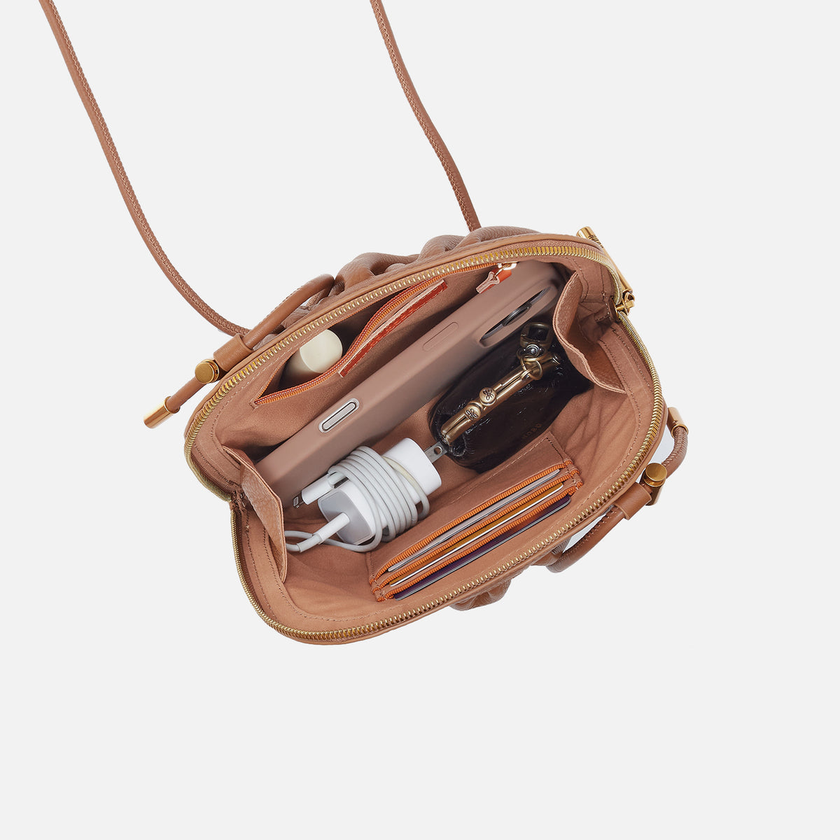 Hobo Bags “Isabelle” Crossbody-Timber Brown