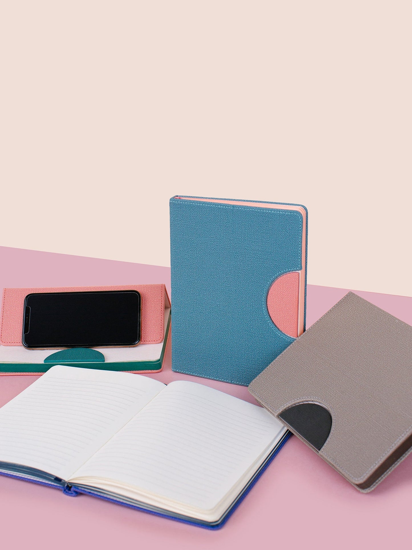 Studio Oh! "Dalton" Cell Phone Stand Notebook-Stratford Blue
