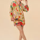 Powder Design Summer PJ's-Tropical Flora/Fauna Coconut