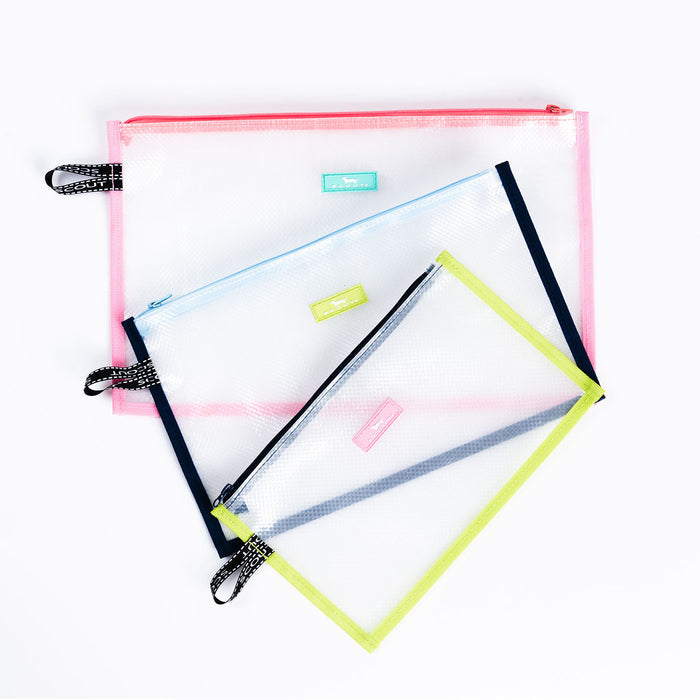 Scout Bags "Clear Pouch Set" Set of 3- All Clear