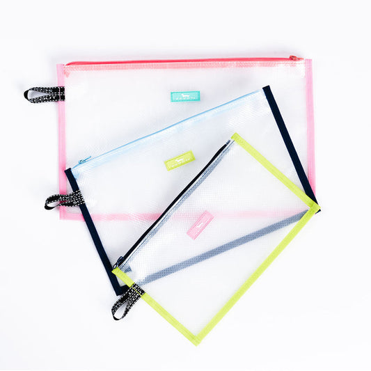 Scout Bags "Clear Pouch Set" Set of 3- All Clear