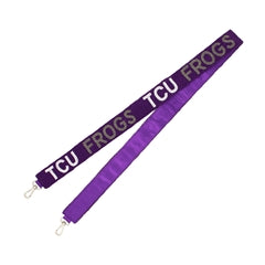 Collegiate Beaded Crossbody Strap-TCU Frogs