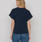 Nation “Stevie” Cuffed V-Neck - Navy Night Sky