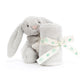 Jellycat Bashful Bunny Soother - Silver
