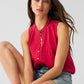 Faherty Willa Sleeveless Top- Granita