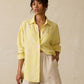 Faherty Laguna Linen Relaxed Shirt - Golden Kiwi Lucy Stripe