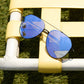 Diff Eyewear "Dash" Black + Lavender Mirror