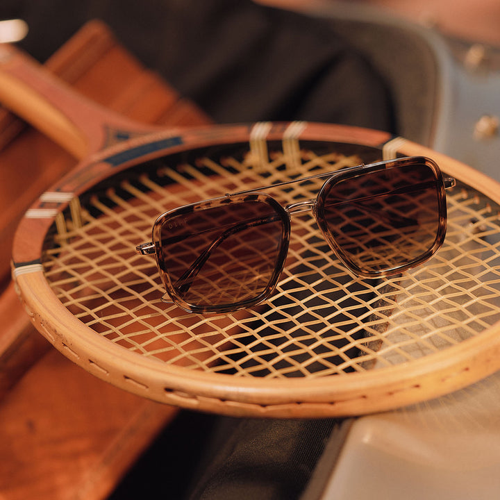Diff Eyewear “Jordan”  Espresso Tortoise Brown Polarized Sunglasses