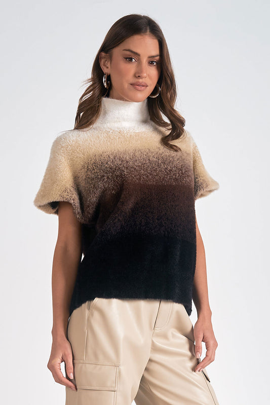 Elan "Chevas" Ombre Sweater-Brown