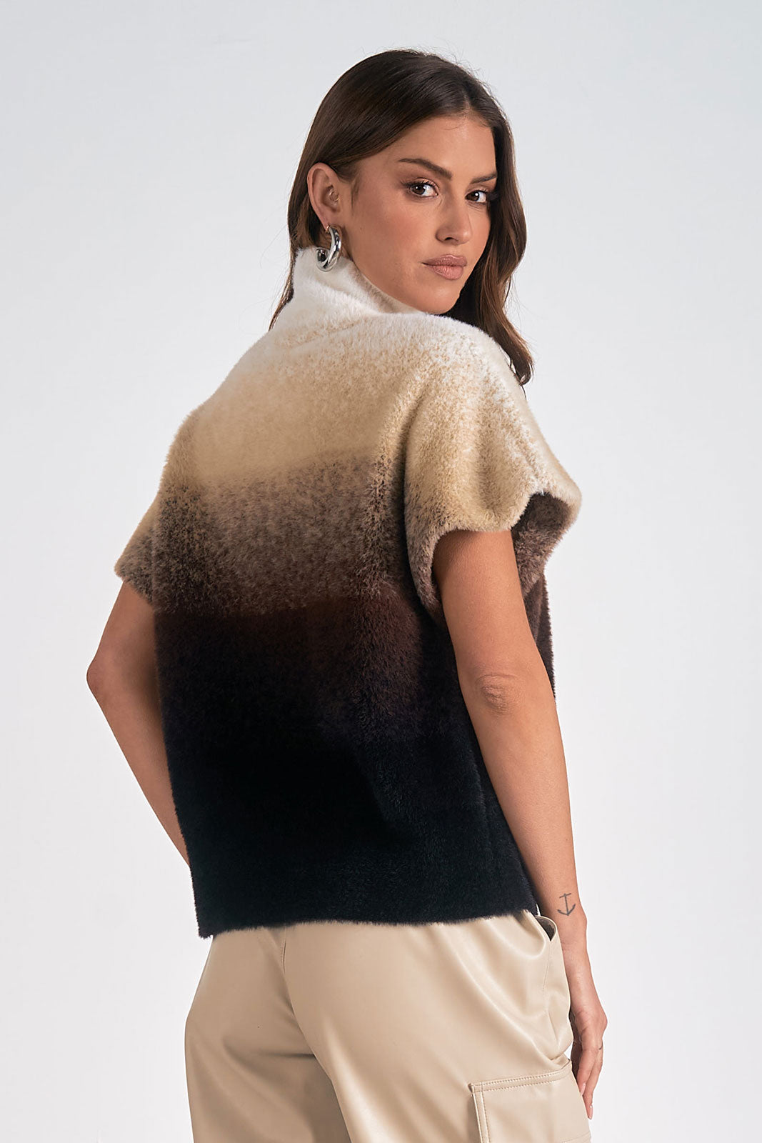 Elan "Chevas" Ombre Sweater-Brown