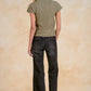 Elan "Sam" S/S Crewneck Sweater-Light Olive