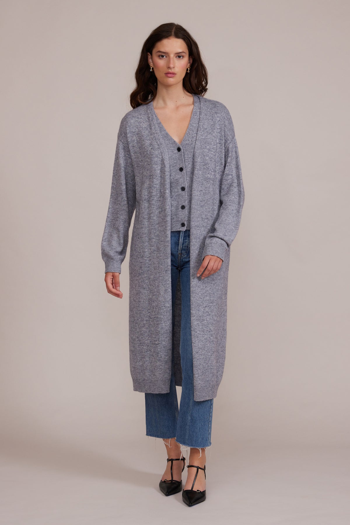 Lucy Paris "Samuel" Cardigan-Grey