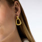 Julie Vos Sahara Demi Doorknocker Earring - Gold