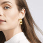 Julie Vos "Savoy" Hoop-Gold Small