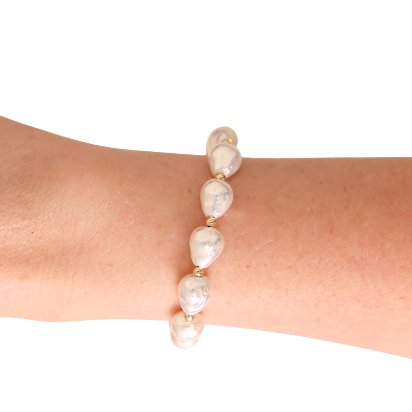 Beaded Blondes "Saylor"  Gold Bracelet -Standard 6.75"