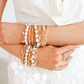 Beaded Blondes "Saylor"  Gold Bracelet -Standard 6.75"