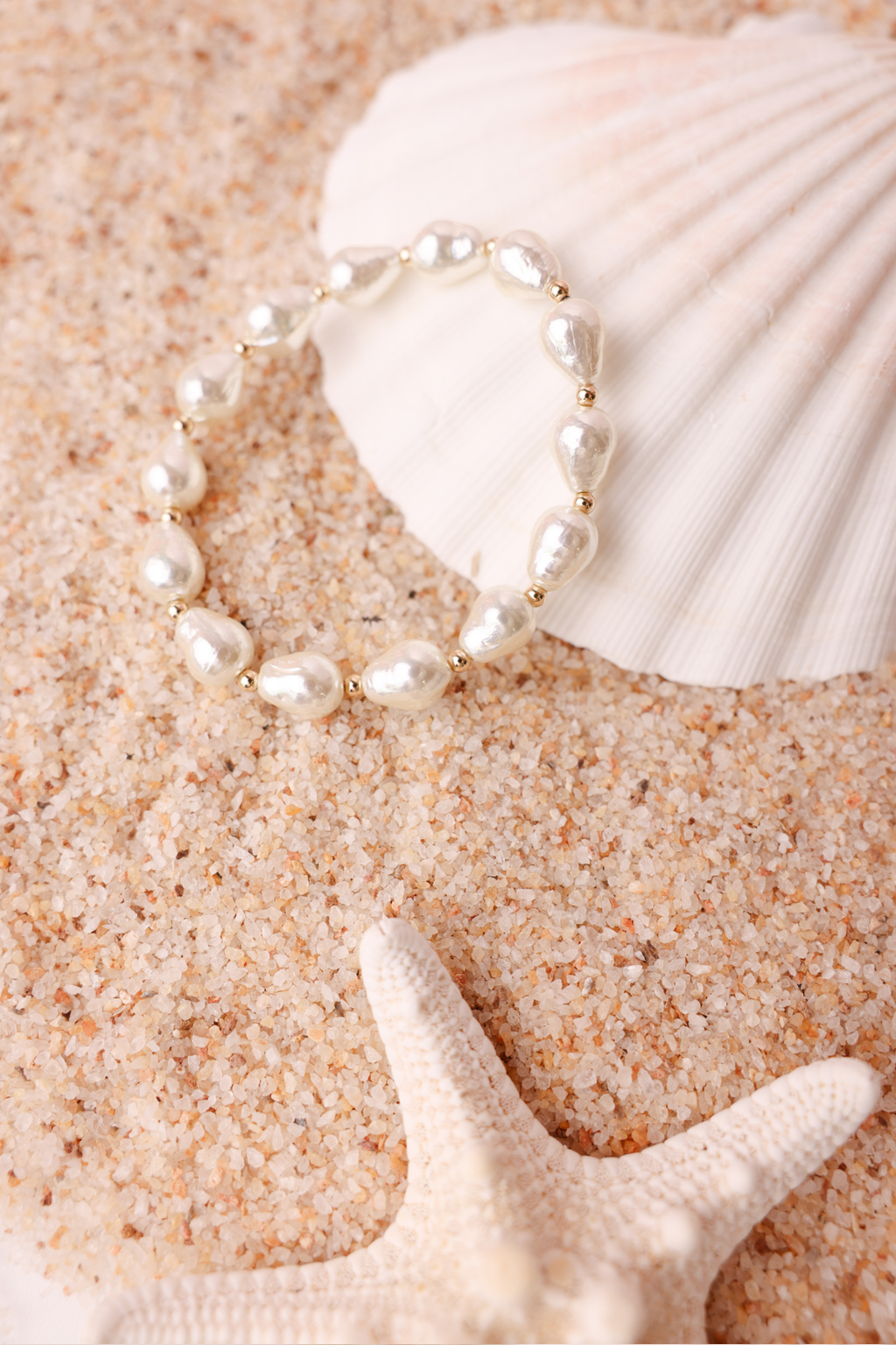 Beaded Blondes "Saylor"  Gold Bracelet -Standard 6.75"