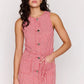 Mink Pink "Freya" Stripe Shift Dress-Red Stripe