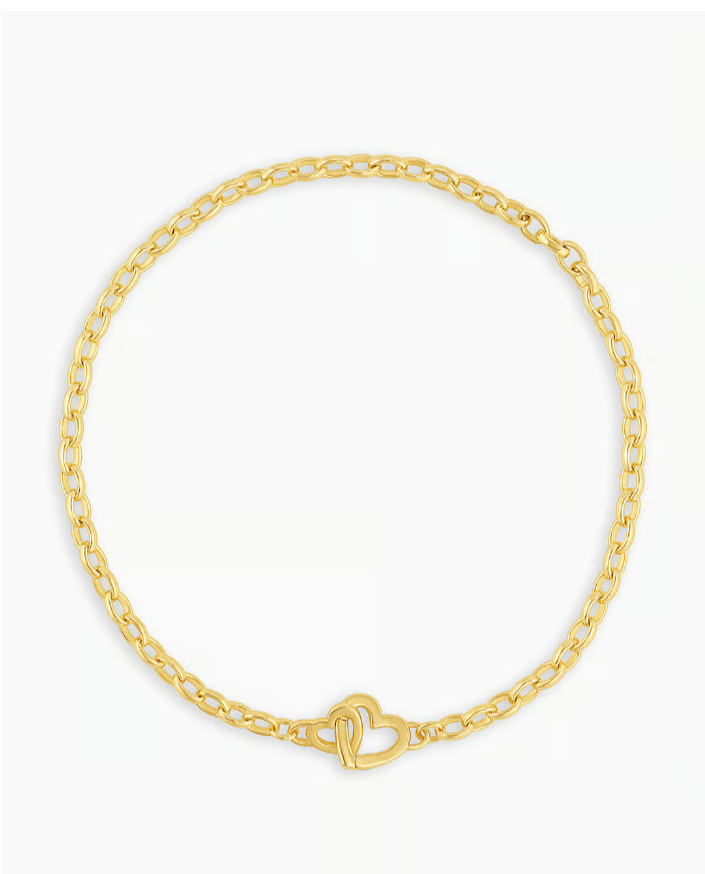 Gorjana Parker Mini Heart Bracelet-Gold