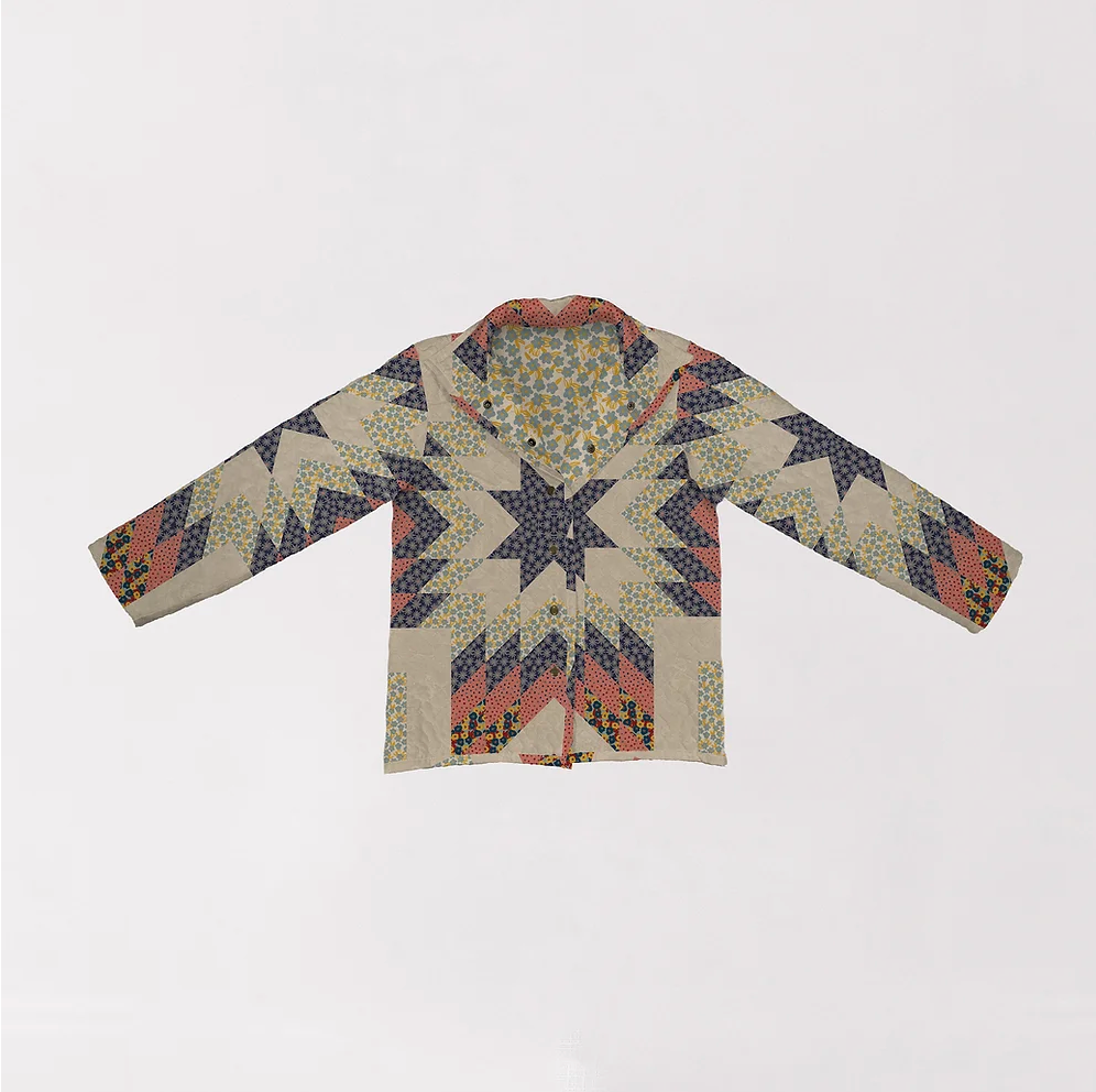 Ida Mae Home "Adeline" Patchwork Quilted Snap Jacket-Coral – Adelaide's ...